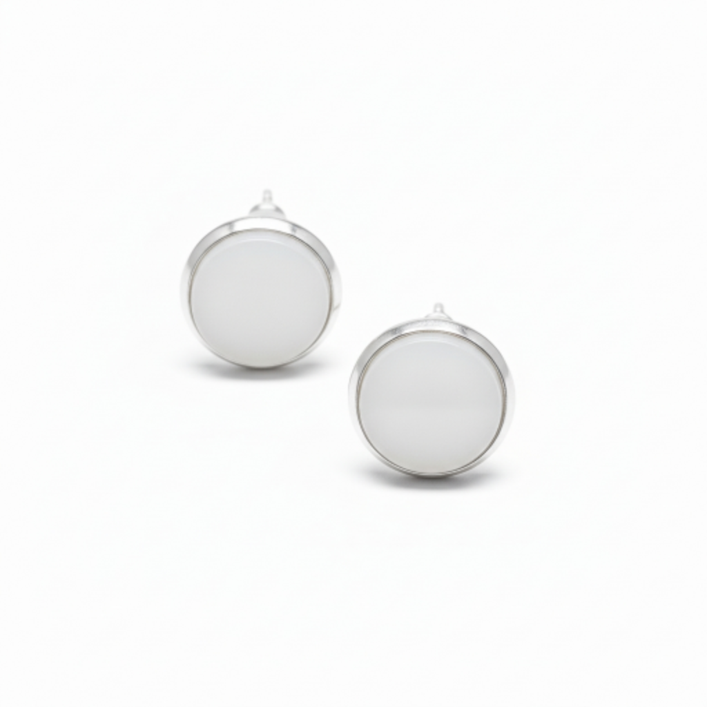 Pendientes Perla plana
