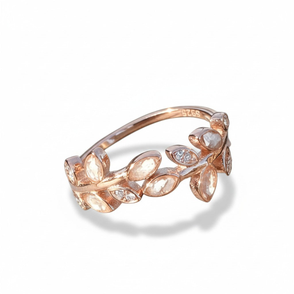Anillo Raices de primavera Rosa