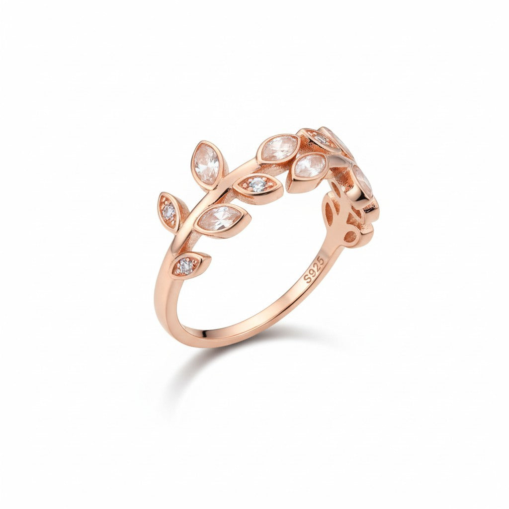 Anillo Raices de primavera Rosa
