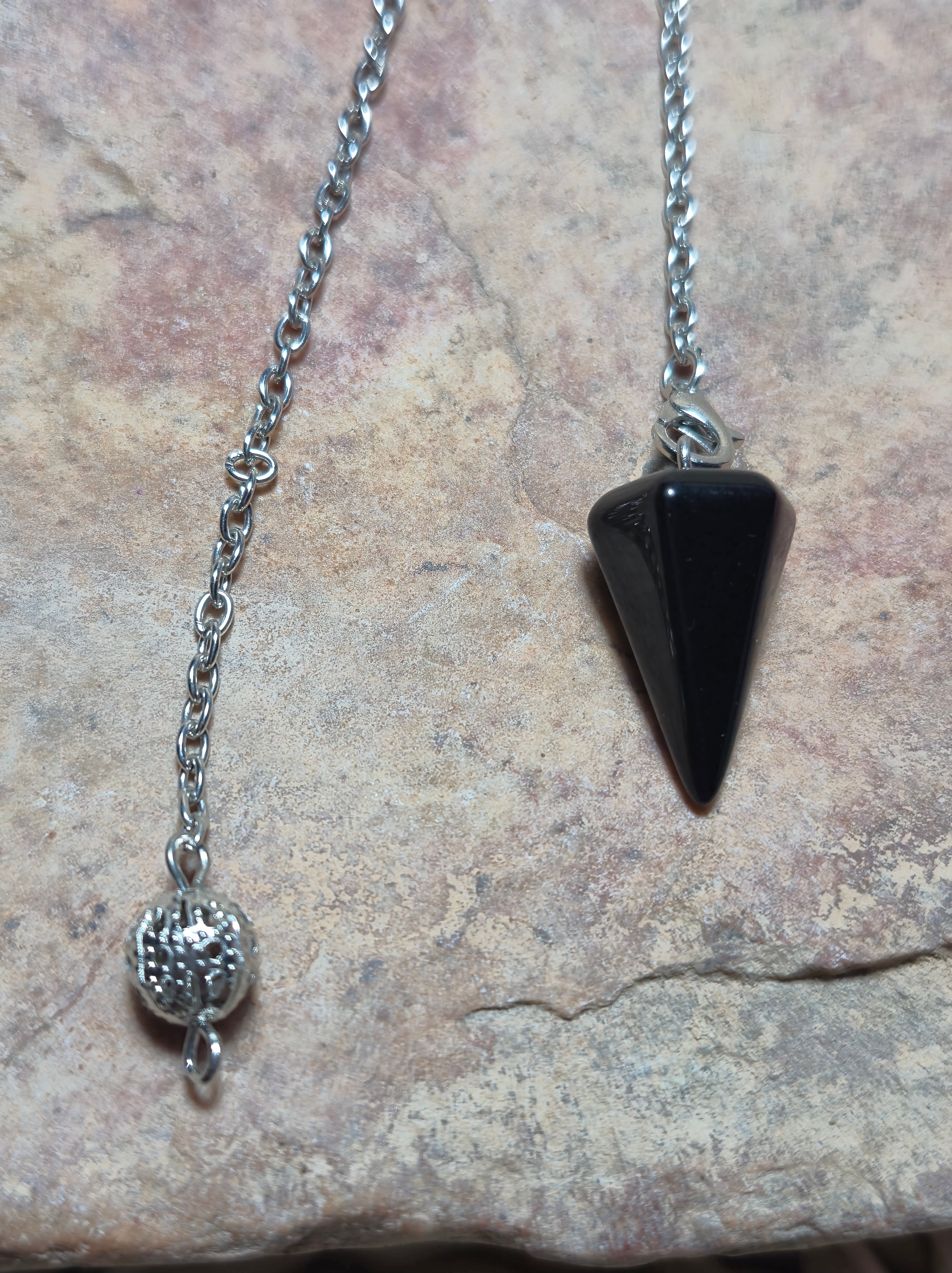 Péndulo obsidiana negra