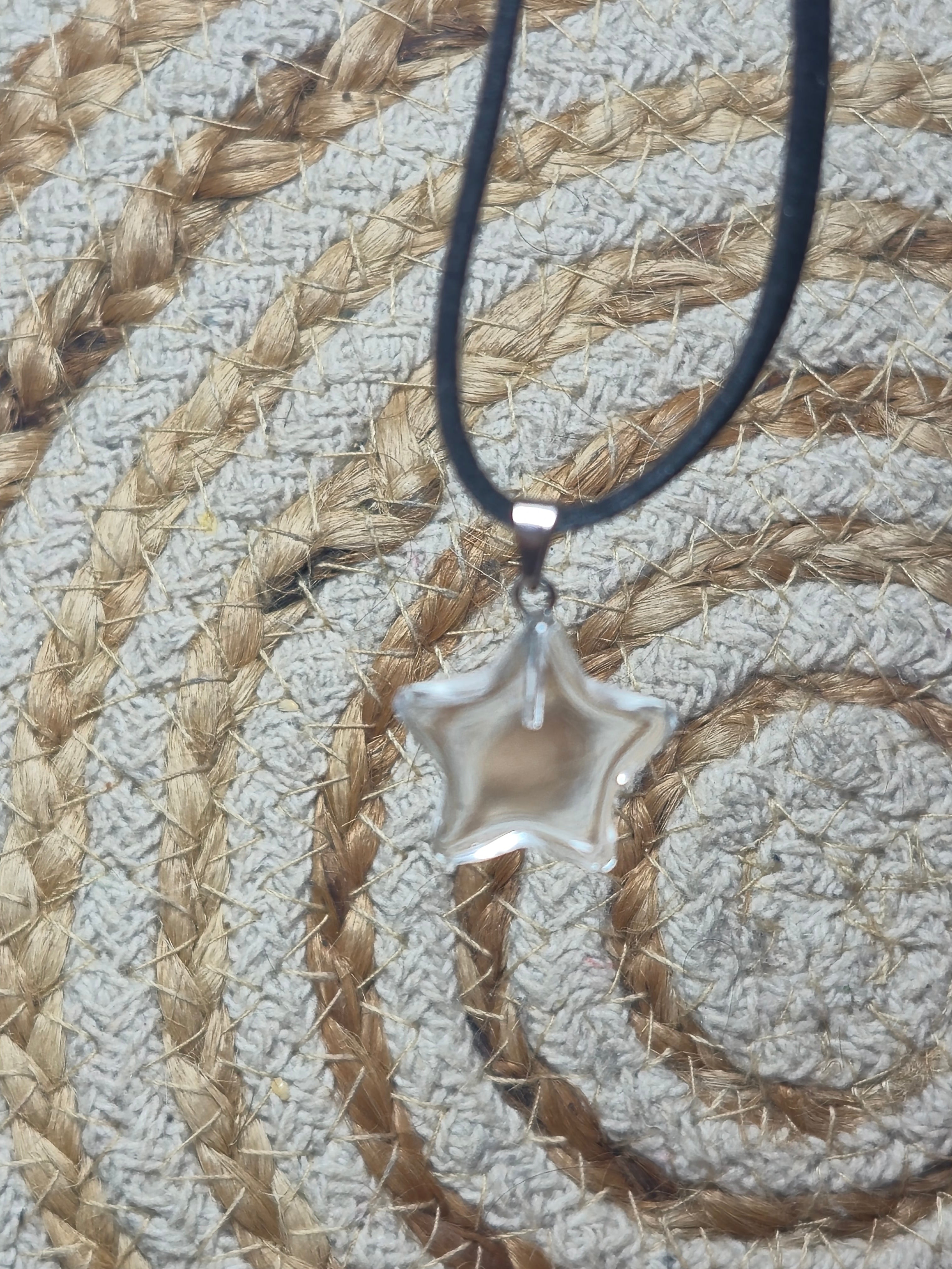 Collar estrella cuarzo blanco