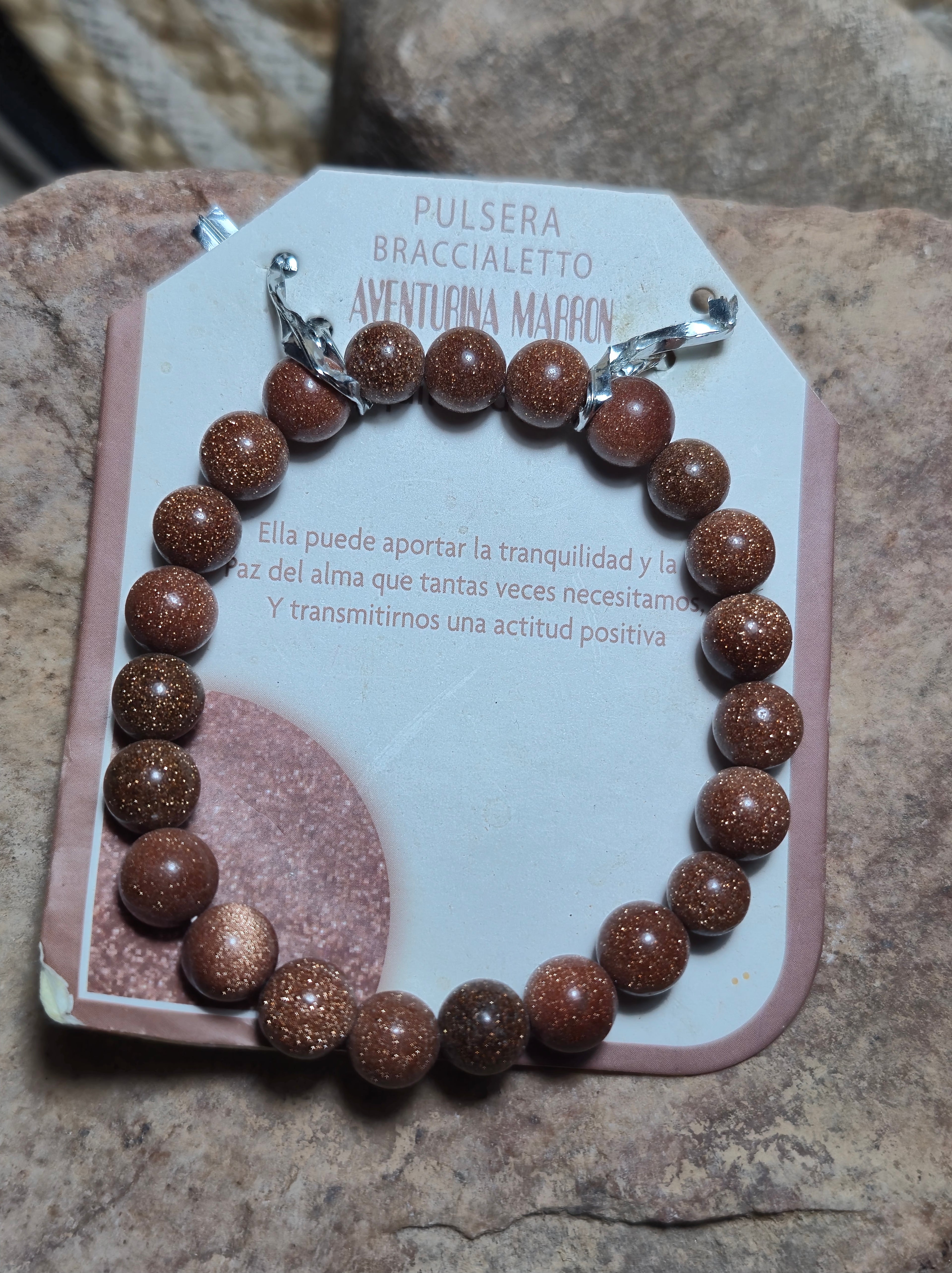 Pulsera aventurina marrón ( aporta tranquilidad)