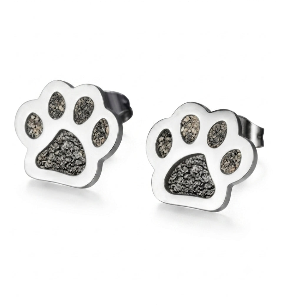 Pendientes huellita en acero