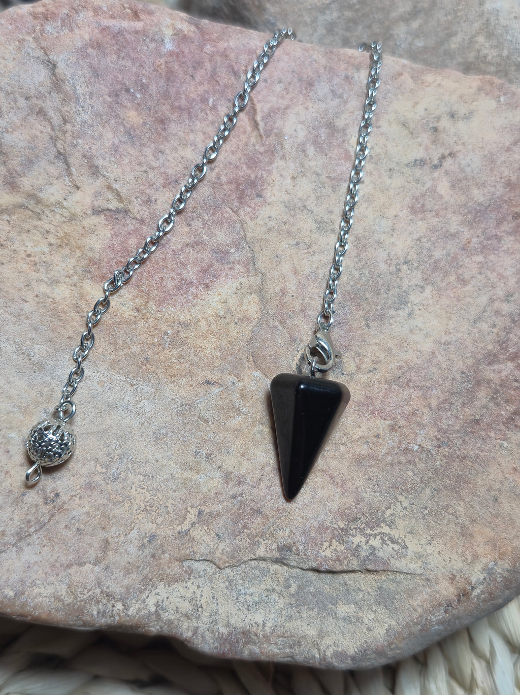 Péndulo obsidiana negra