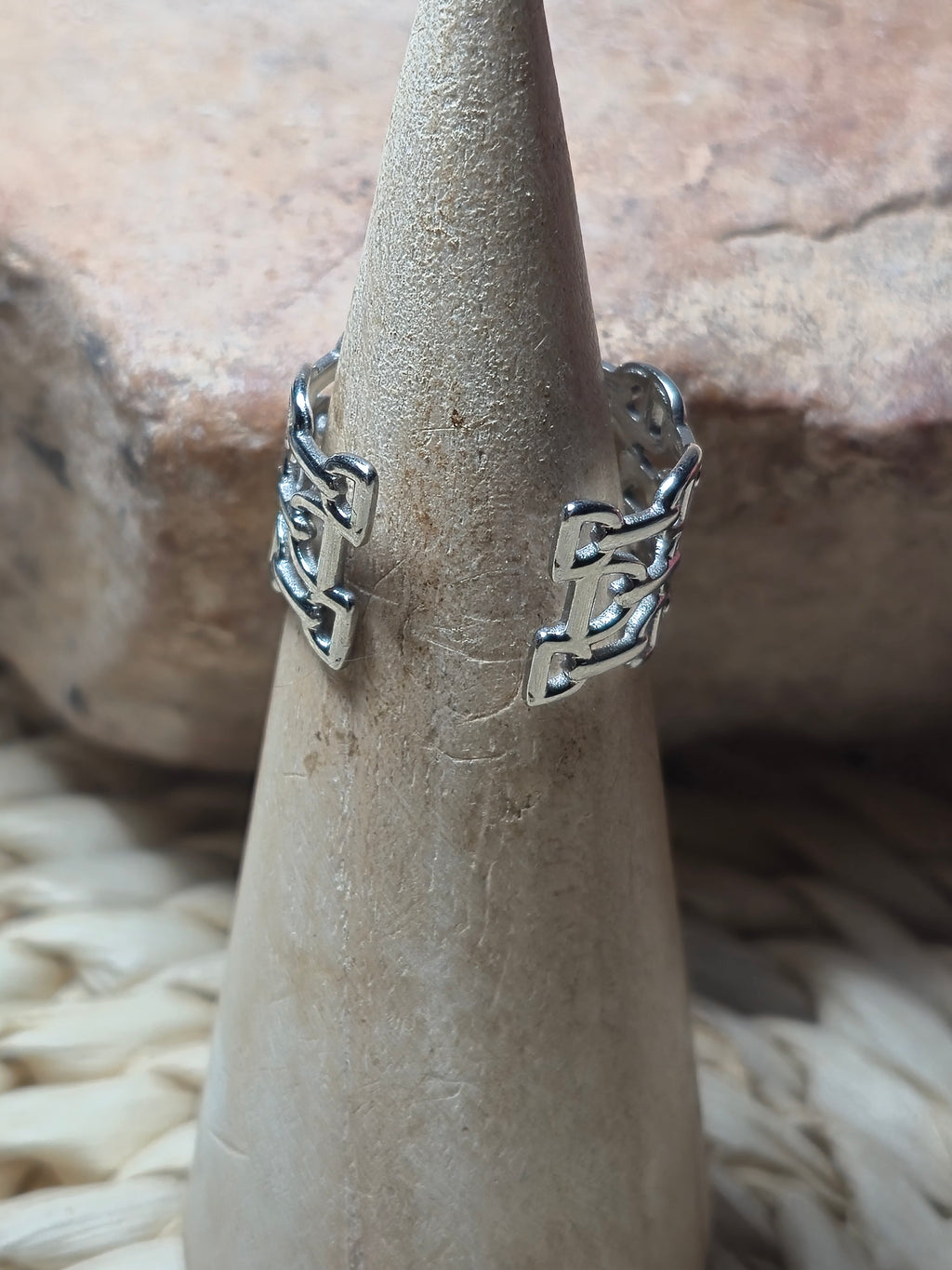 Anillo acero inoxidable eslabones