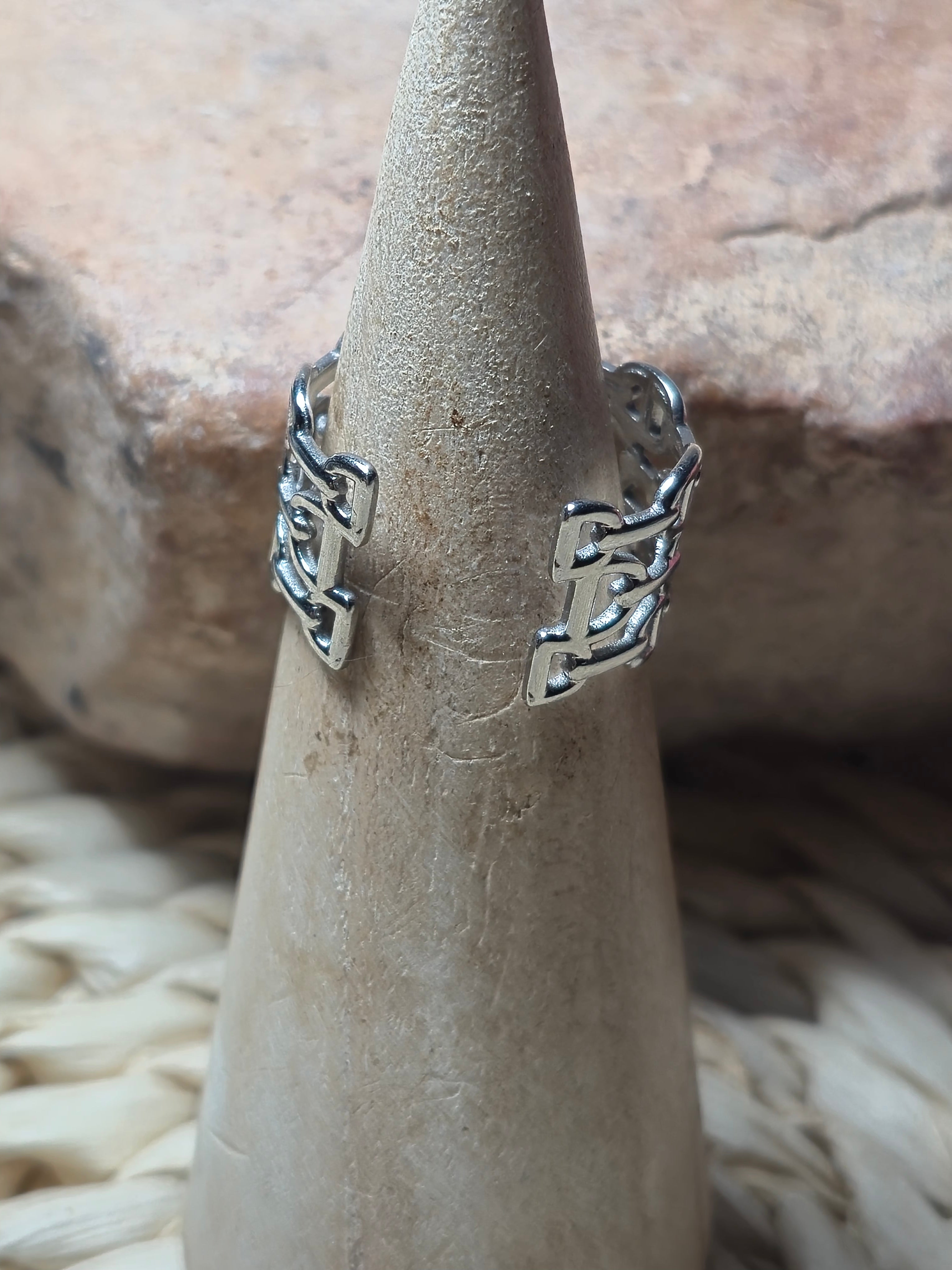 Anillo acero inoxidable eslabones