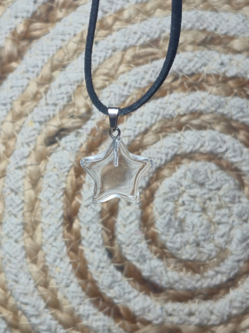 Collar estrella cuarzo blanco