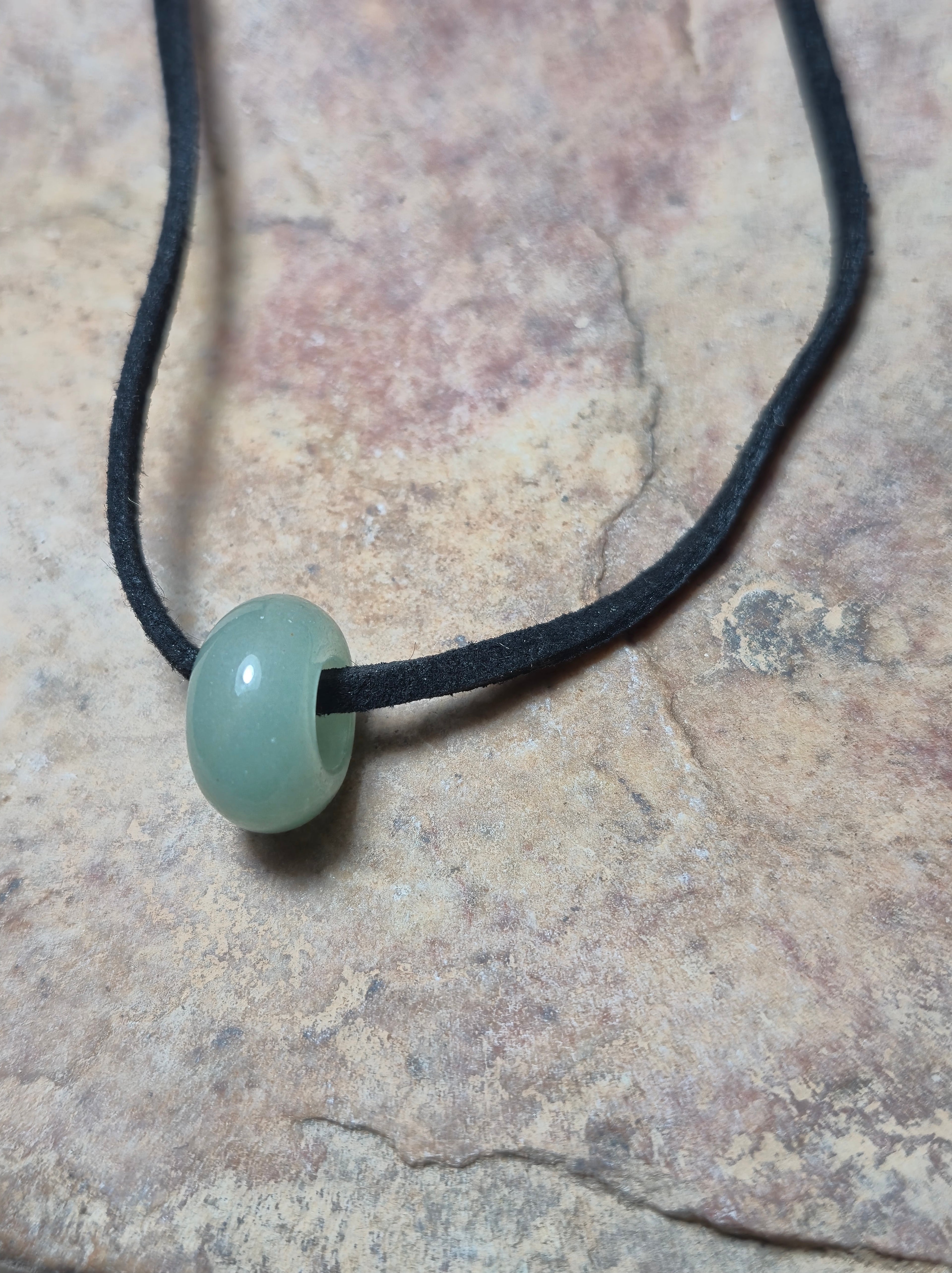 Colgante con aventurina verde(éxito, suerte y abundancia)